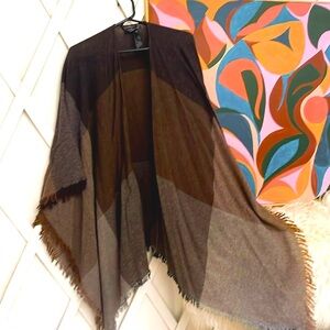 Eileen Fisher wool shawl